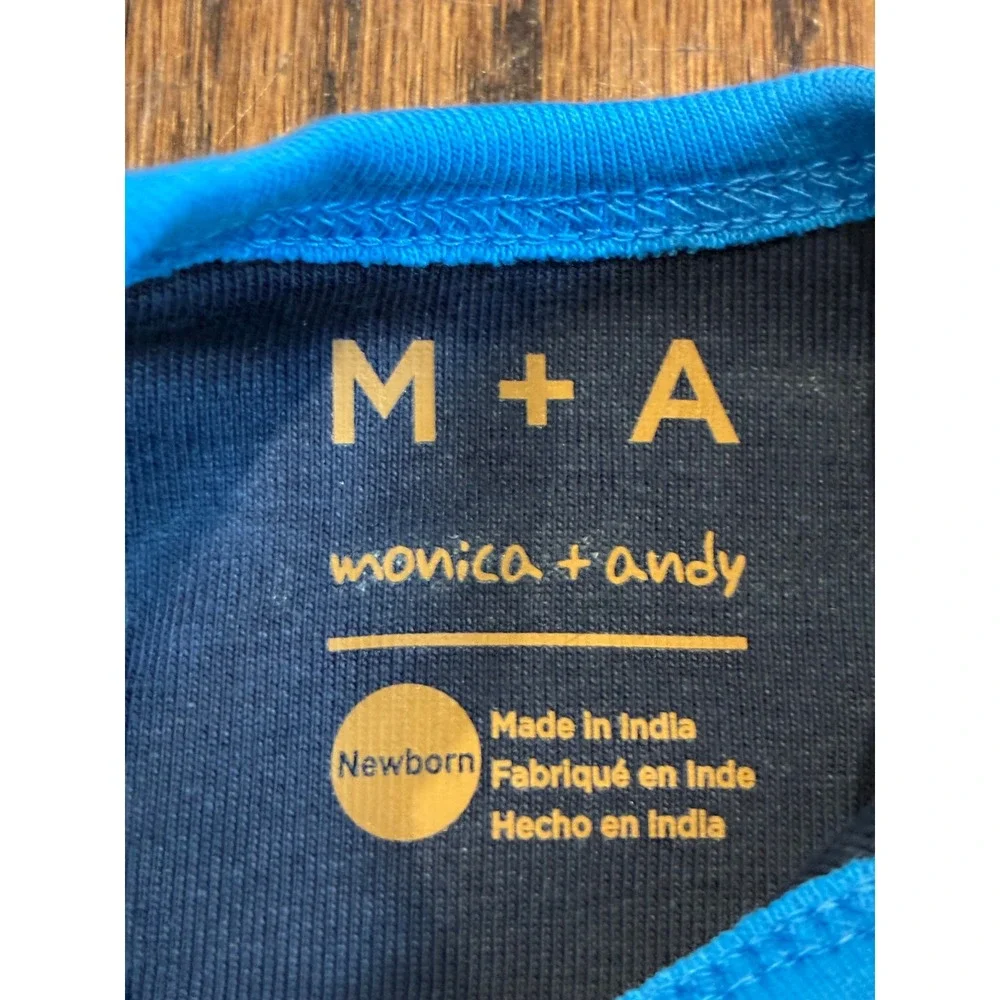 Monica and Andy - NB Onesie and pant set with trains. NWT - Picture 2 of 2